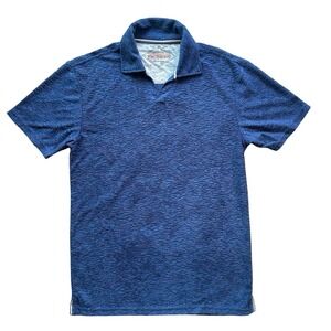 Weatherproof Vintage Naval Academy Polo Shirt Men's S Navy‎ Blue Textured